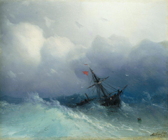 Shipwreck on Stormy Seas
