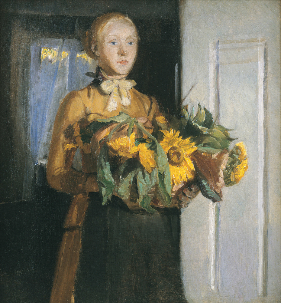 Sketch for “The Girl with the Sunflowers”