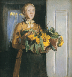 Sketch for “The Girl with the Sunflowers” by Michael Peter Ancher
