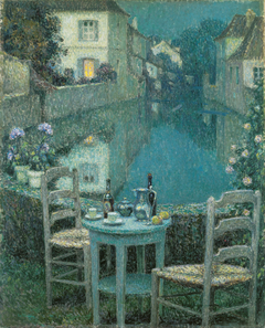 Small Table in Evening Dusk