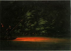 Spearing by Torchlight on the Amazon by George Catlin