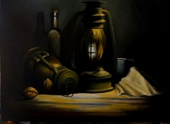 Still Life   60  x  42cm   oil on canvas by Benny Brimmer