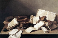 Still-Life of Books by Jan Davidsz. de Heem