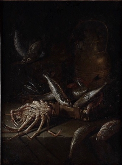 Still-Life with Fishes and a Spider Crab by Giuseppe Recco