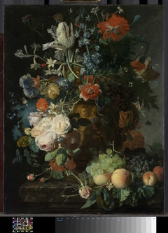 Still Life with Flowers and Fruit by Jan van Huysum
