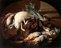 Still Life with Hare and Game-Fowl by Jacob van der Kerckhoven