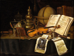 Still Life with Jewels, Musical Instruments and Globe