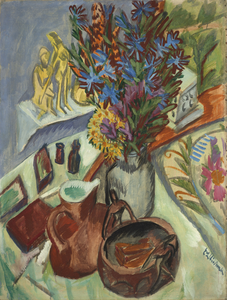 Still Life with Jug and African Bowl