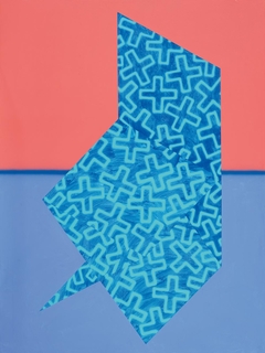 Study for Chair Tableau, Blue X by Howard Arkley