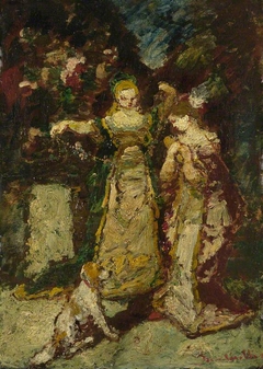 Subject Composition by Adolphe Joseph Thomas Monticelli