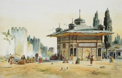 Sultans Ahmet III's Fountain by the Gate of the Seraglio in Constantinople