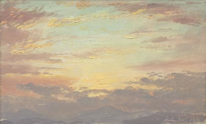 Sunset on July 26, 1870