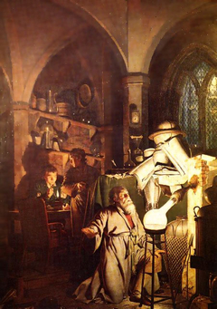 The Alchemist Discovering Phosphorus by Joseph Wright of Derby