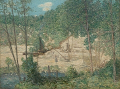 The Building of the Dam by J. Alden Weir