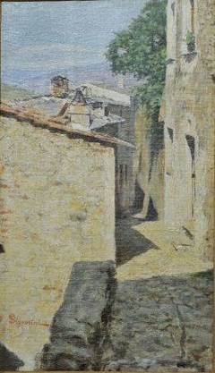 The comune of Arcola in Lunigiana by Telemaco Signorini
