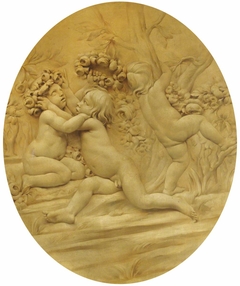 The Four Seasons: Spring: Putti with Garlands of Flowers (after Edmé Bouchardon) by Anonymous