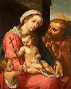 The Holy Family with Saint John the Baptist by Anonymous