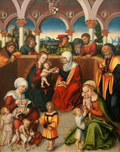 The Holy kinship by Lucas Cranach the Elder