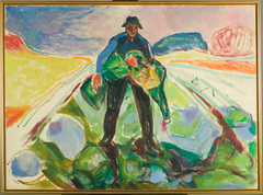 The Man in the Cabbage Field by Edvard Munch