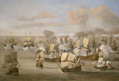 The "Mary Rose" Action, 28 December 1669 by Willem van de Velde the Younger