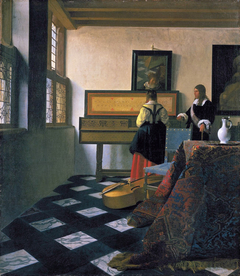 The Music Lesson by Johannes Vermeer