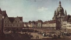 The New Market in Dresden from Moritzstraße