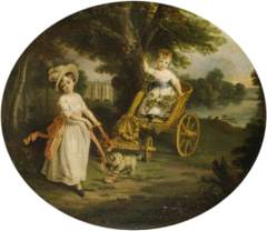 The O’Neill Boys with a Chariot in the Grounds of Shane’s Castle by Francis Wheatley