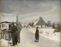 The Painter in the Village by Laurits Andersen Ring