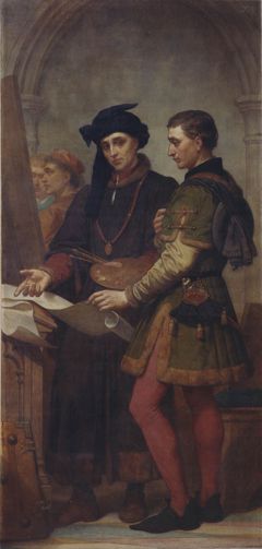 The Painters Jan van Eyck and Rogier van der Weyden by Nicaise De Keyser