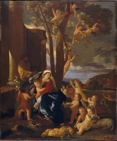 The Holy Family with Saint John the Baptist by Nicolas Poussin