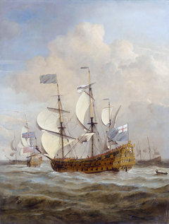 The 'St Andrew' at Sea in a Moderate Breeze by Willem van de Velde the Younger