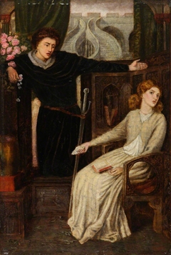 The Theodore Watts-Dunton Cabinet:  Hamlet and Ophelia by Henry Treffry Dunn