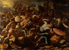 The Victory of Joshua over the Amorites by Nicolas Poussin