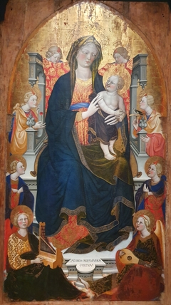 The Virgin with Child and Angels Musicians by Alvaro Pirez d'Evora