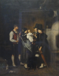 The Visit by Franz Defregger