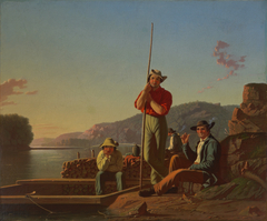 The Wood-Boat by George Caleb Bingham