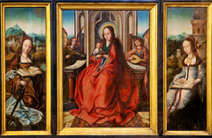 Triptych: ''Virgin and Child'', ''Saint Catherine'' and ''Saint Barbara''