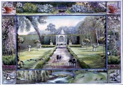 Turweston Mill Garden with Folly by Ariel Luke