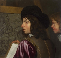 Two Boys before an Easel