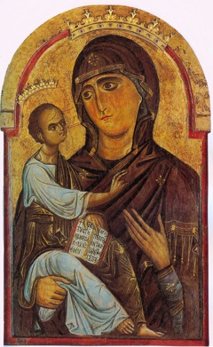 Madonna with child by Berlinghiero Berlinghieri