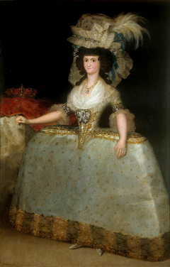 María Luisa of Parma wearing panniers by Francisco de Goya