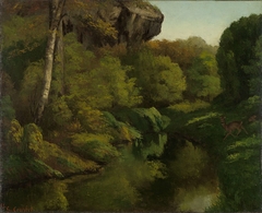 View in the Forest of Fontainebleau by Gustave Courbet