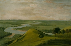 View of the Junction of the Red River and the False Washita, in Texas by George Catlin