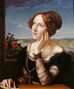 Wilhelmine Begas, the Artists Wife by Carl Joseph Begas