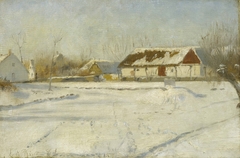 Winter scene by Laurits Andersen Ring