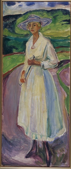 Woman in a White Dress by Edvard Munch