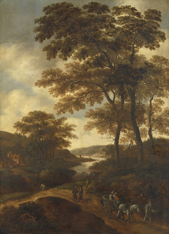 Wooded landscape by Pieter Jansz van Asch