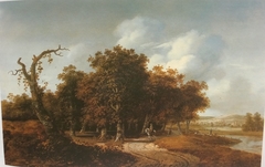 Wooded Landscape with Horsemen by Gillis Rombouts