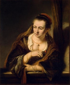 Young Woman at a Window by Ferdinand Bol