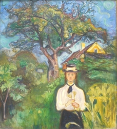 Young Woman under the Apple Tree by Edvard Munch
